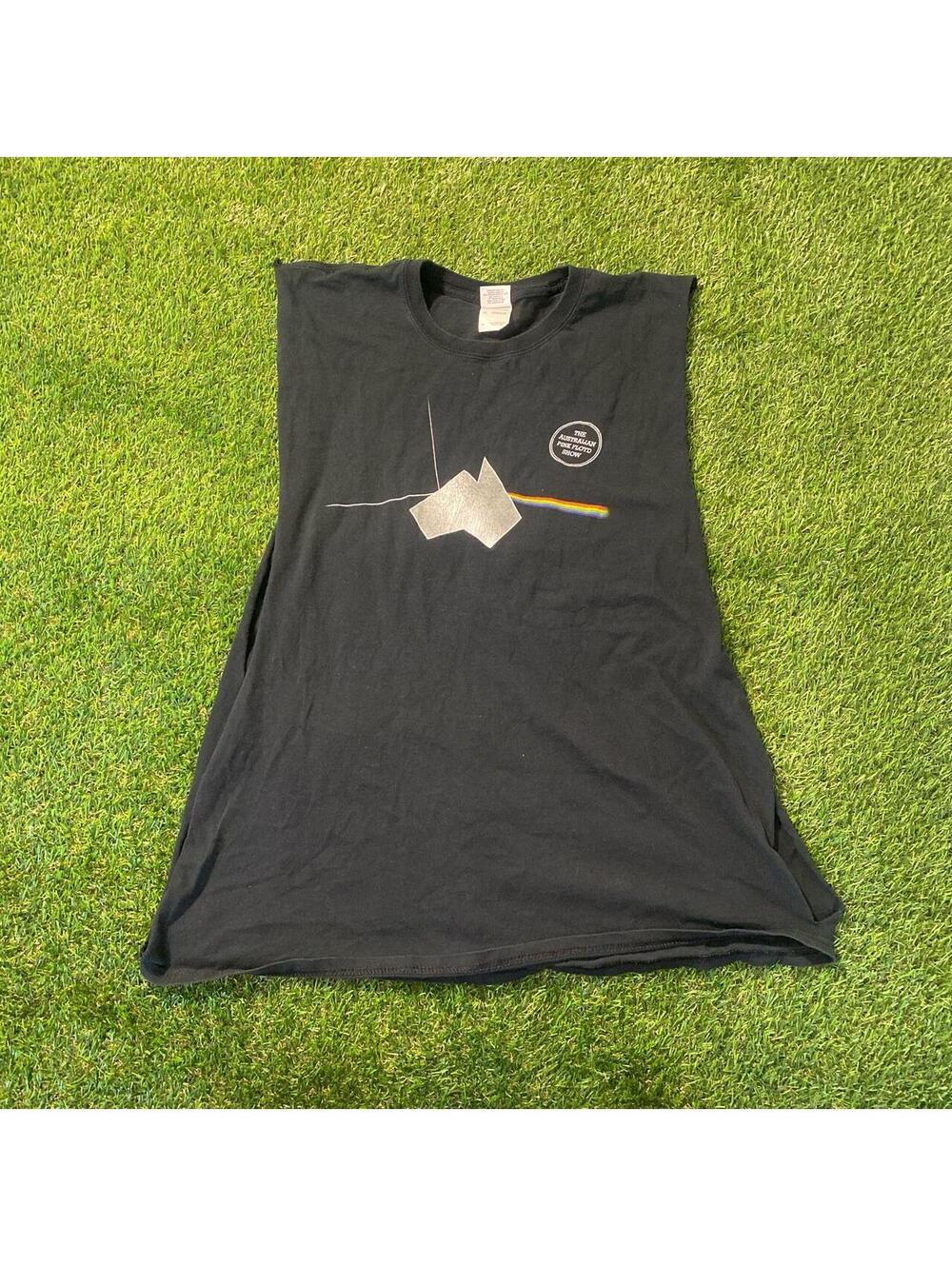Vintage Y2K Australia Pink Floyd The Dark Side Of The Moon black tank top